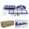 DG-999 RC 1/14 Heavy Trailer 4 Axles CNC Gooseneck Trailers for DIY Tractor Truck Model with Light System Servo ESC TH23977 4