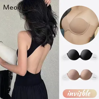 MeooLiisy Wedding Dress Invisible Silicone Bra Push Up Soft Underwire Strapless Underwear Beauty Back Nubra 1