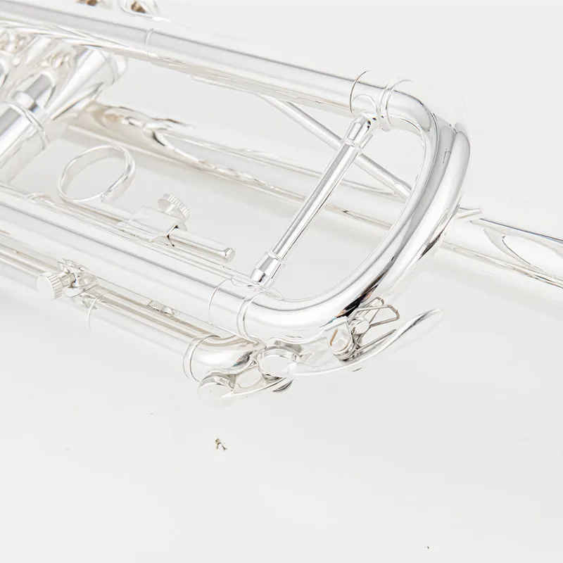 Jupiter JTR-1100SQ Professional Trumpet B-flat Brass silver plate Trumpet Jazz Instruments Band Horn Beginner S With