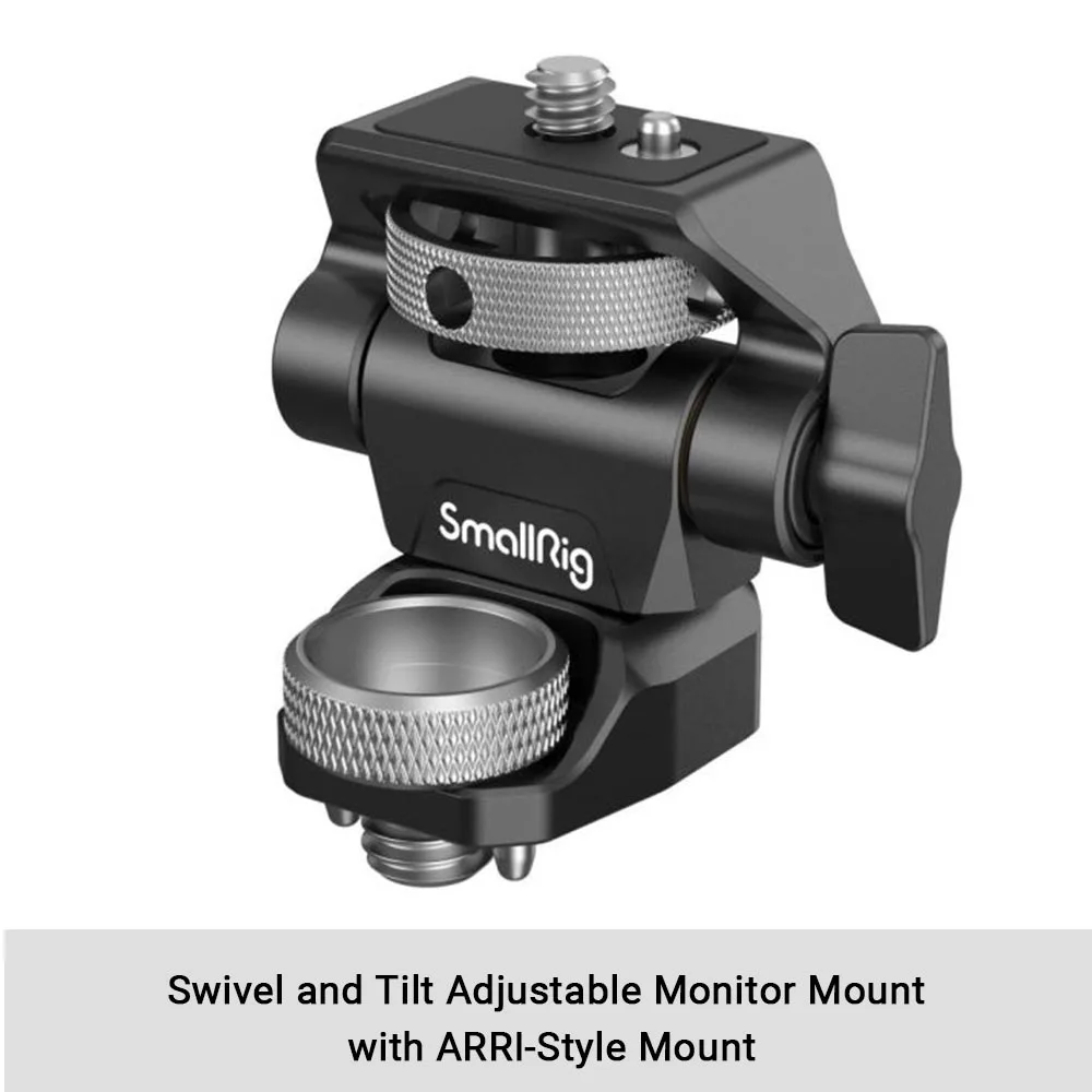 SmallRig Adjustable Camera Monitor Holder with Swivel and Tilt Features and ARRI-Style Mount