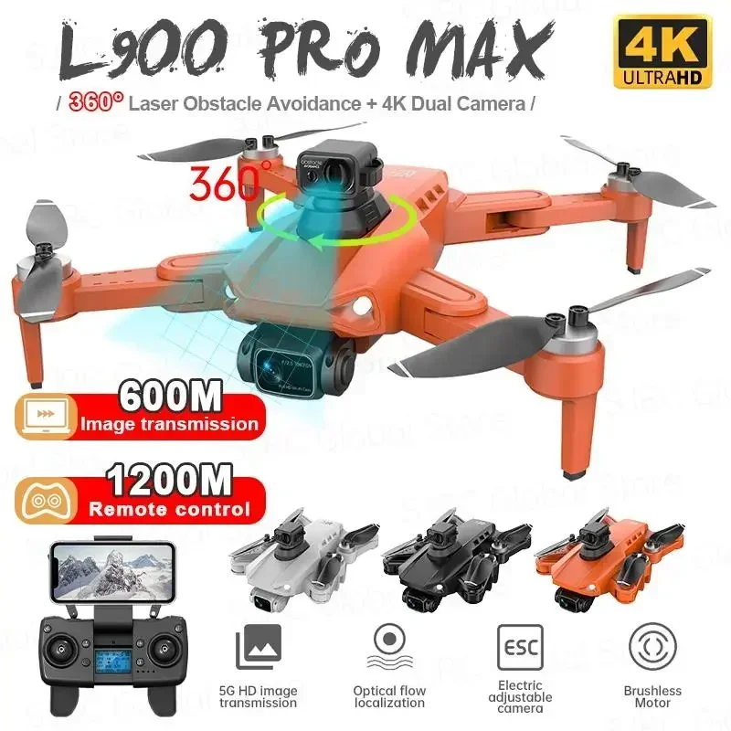 Складной Квадрокоптер L900 Pro SE Max, профессиональный Дрон с GPS, Wi-Fi, FPV камерой, L900 Pro SE, VS KF102 Max, игрушки