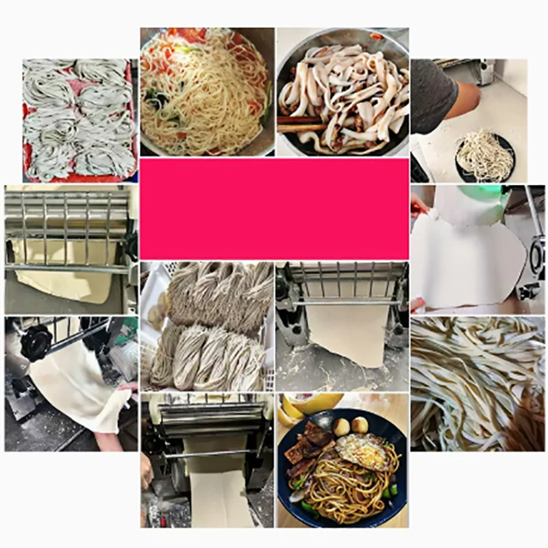 Electric Noodle Machine Kneading Making Household Dough Roller Tablet Press Cutting Small Stainless Steel Multifunctional
