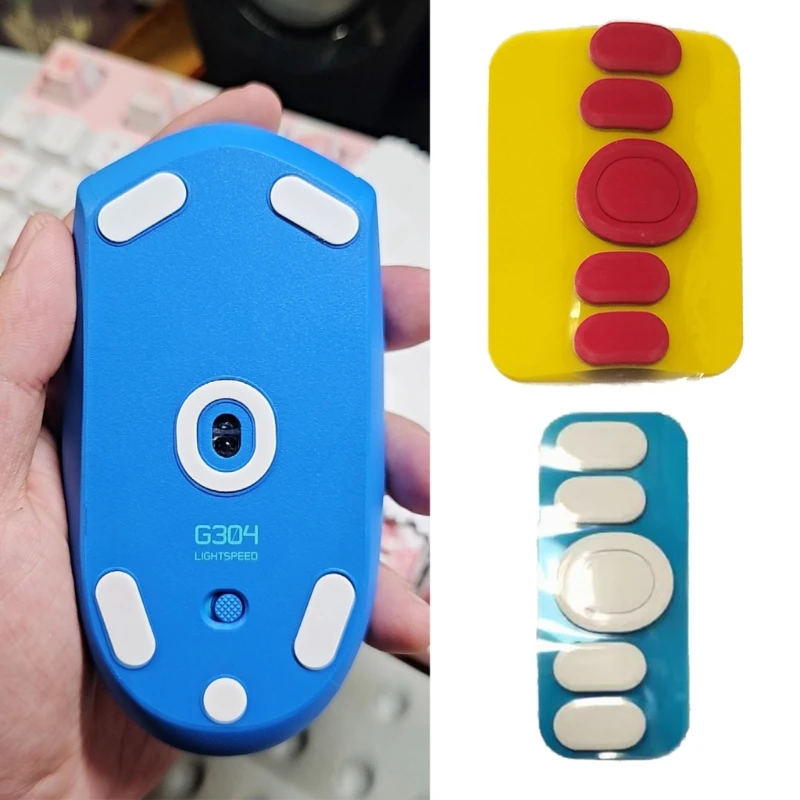 2Set Mouse Feet Mouse Skates Stickers Pad Angoli Arrotondati Bordi Curvi Mouse Feet Sostituzione Per Logitech G304 G305 Mouse