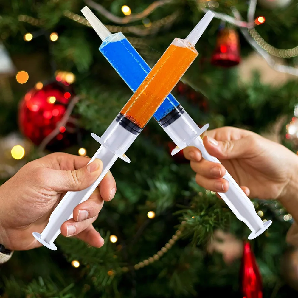 2 OZ Reusable Party Springe for jelly Shot,Durable jelly Shot Syringes for Halloween Thanksgiving Christmas Bachelorette Parties