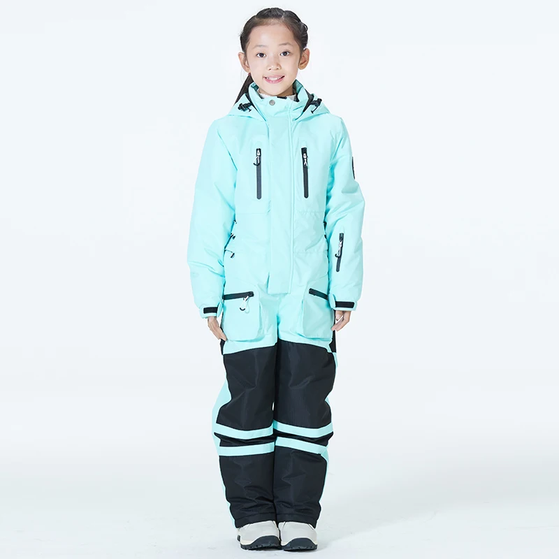 Children's Jumpsuit Boy or Girl Snow Suit Coverall Skiing Snowboarding Clothing Windproof Waterproof Winter Outdoor Sports Wear