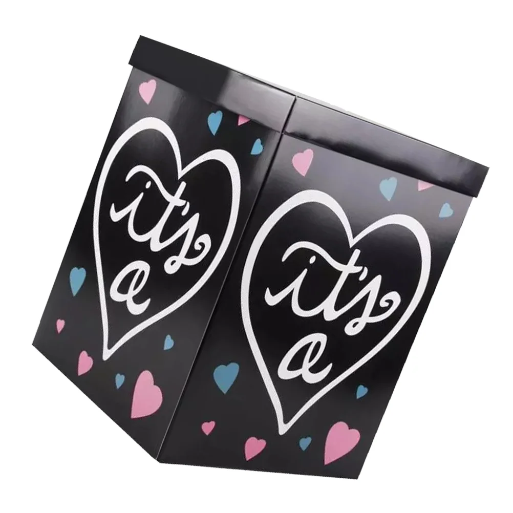 

1pc Gender Reveal Clear Ornament Clear Balloons for The Gift, 11 8x11 8x15 7 inch Black Balloon Clear Ornament Clear Balloons
