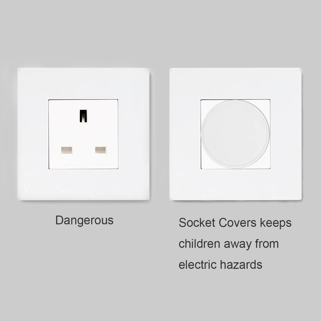 Baby Anti Electric Safety Guard Socket Protective Cover 20Pcs Children Power Plug Cover Case Home School EU UK Standard socket covers