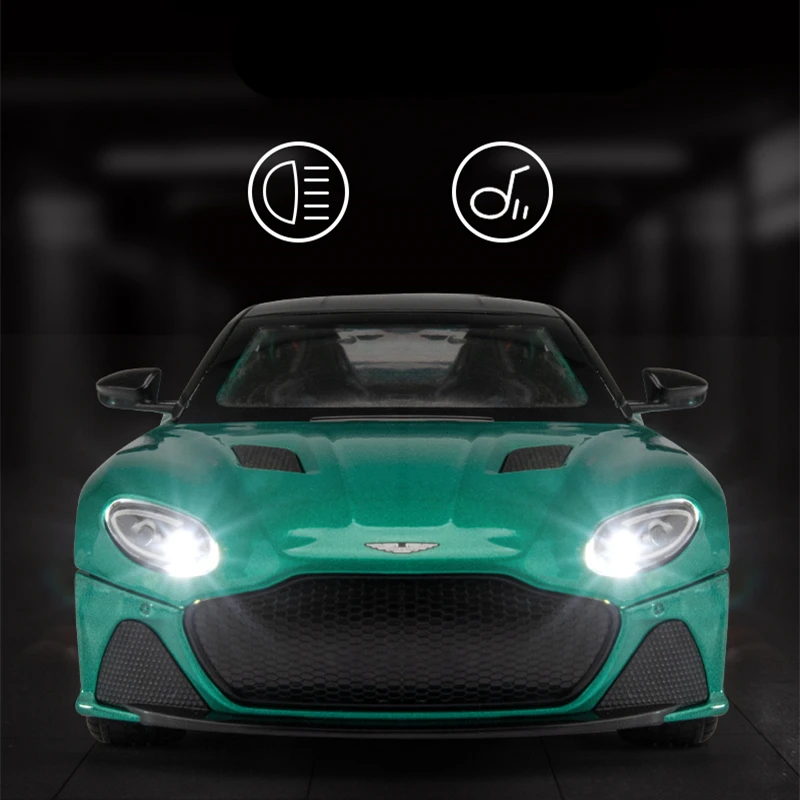 1:24 Aston Martin DBS Superleggera Alloy Sports Car Diecasts & Toy Vehicles Metal Car Model Simulation Collection Toys Gift 3