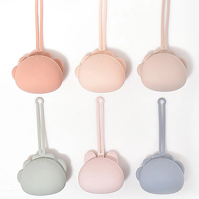 Pacifier Storage Box Baby Silicone Pacifier Holder Container Box Infant Portable Soother Chain Silicone Storage 1Pc pacifier holder plastic pacifier box
