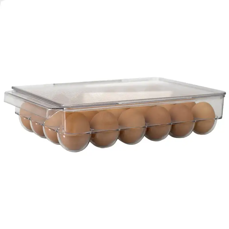 

Compartment BPA Free Plastic Hinged Lid Egg Tray, Clear Ziplock bags Dish drying racks Kitchen accessories Kitchen storage & org