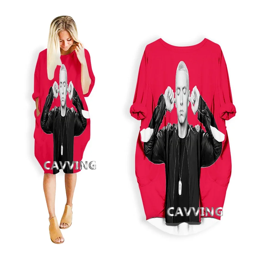 CAVVING 3D Print   EMINEM    Fashion Funny Shirt Suit Harajuku Top  US Sizes  Women Skirts Long-sleeved  Dresses  A1 3