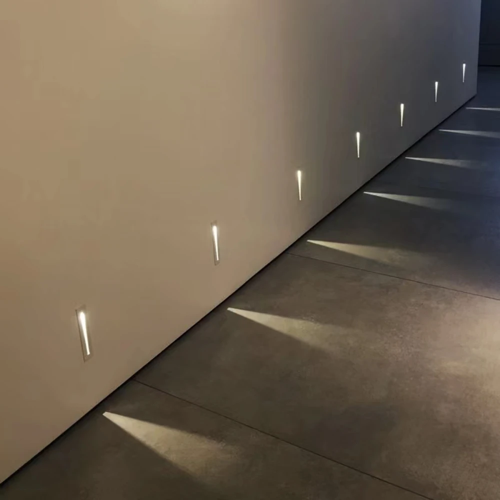 3W Recessed Led Stair Light AC110-240V Indoor Outdoor IP65 Corner Wall Lights Stairs Step Stairway Hallway Staircase Lamp