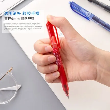 Japan Uniball Gel Pens Press Type 0.5mm Black/Blue/Red/Navy Signature Stylo Students Test Pens Bakcto School papelería Supplies 6