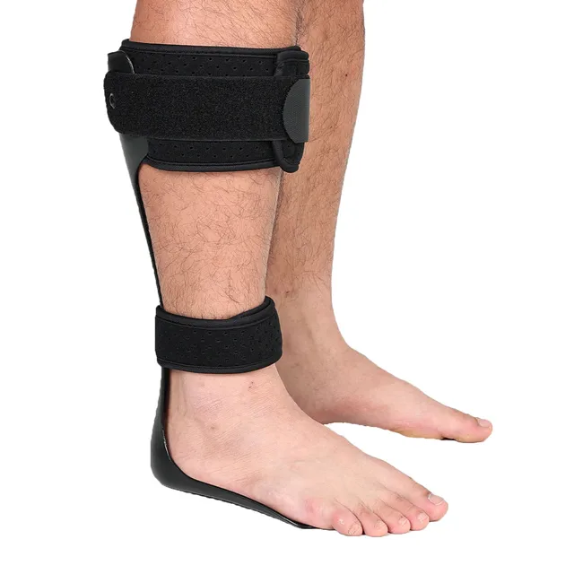 AFO Drop Foot Brace Orthosis for Walking and Exercise, Drop Brace for Men and Women，Black