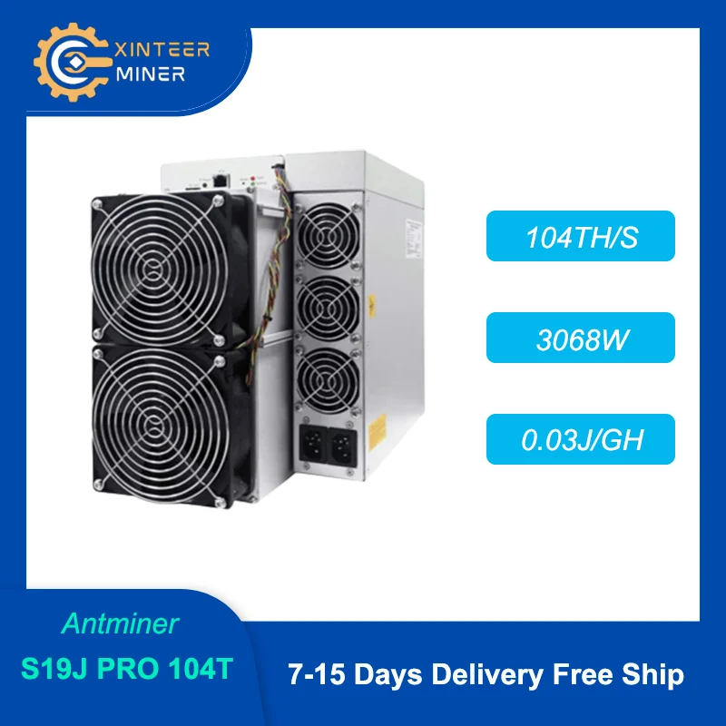 

Antminer S19j Pro 104T Asic Miner для машины для майнинга биткоинов в наличии с низкой ценой