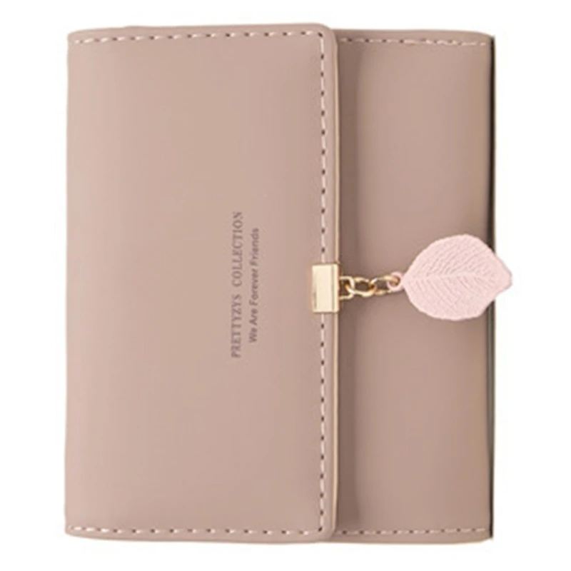 Trifold PU Wallet Card Cash Holder Multi Slot Purse for Girl Clutch Bag