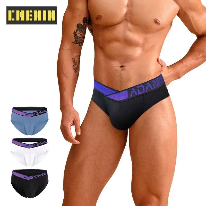 

CMENIN Sexy Male Modal Underwear Men Briefs U Convex Gay Men's Panties Breathable Soft Low Waist Mens Brief Sissy Bikini Panties