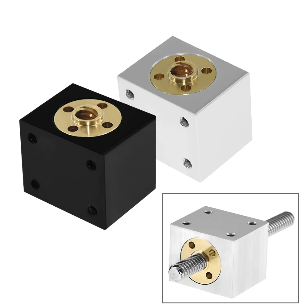 T8 Screw Nut Conversion Seat 3D Printers Parts Trapezoidal Nuts Lead Housing Mounting Bracket Aluminum Block | Компьютеры и офис