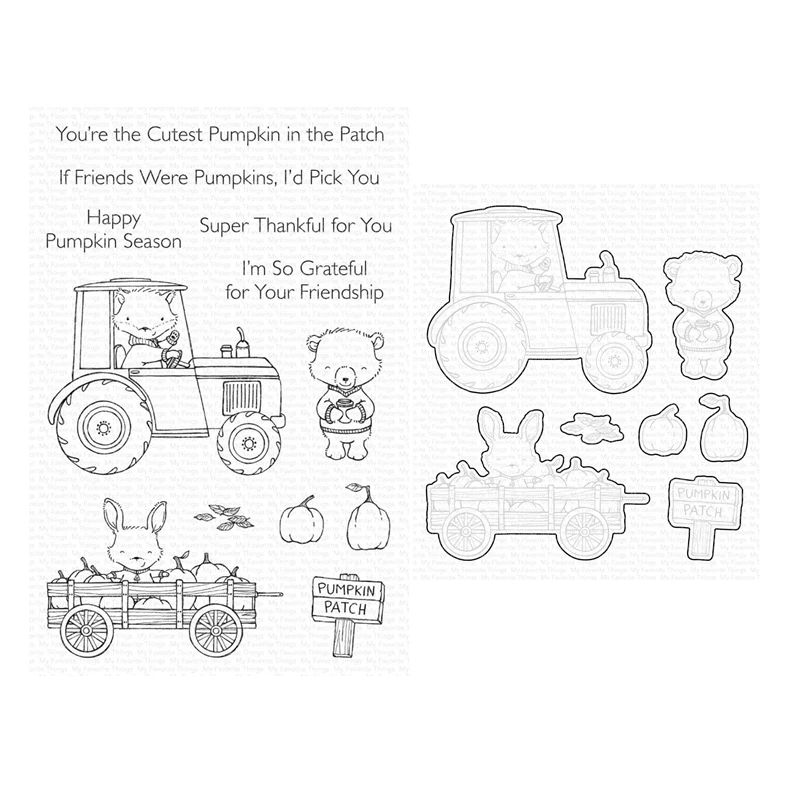 

Happy Pumpkin Season Clear Stamps Cutting Dies Scrapbooking for August 2022 New Paper Making Embossing Frames Card Set
