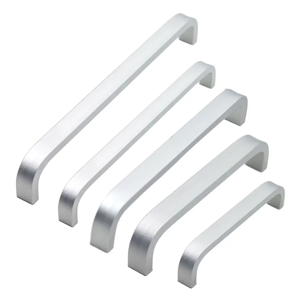 Kitchen Door Cabinet Straight Handle Pull Knobs Hardware Door Knobs And Handles 68mm/100mm/133mm/165mm/197mm Accessories