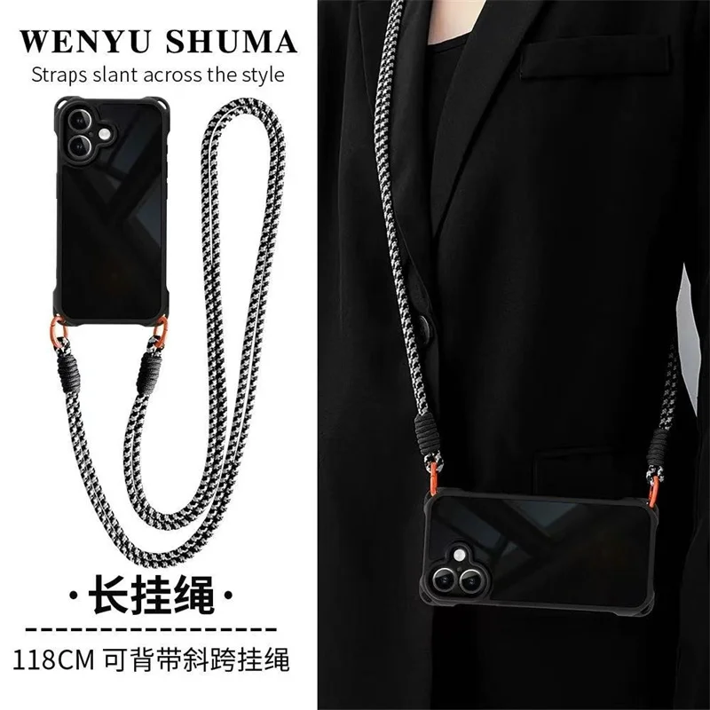 Shockproof Crossbody Lanyard Phone Case with TPU Cover
