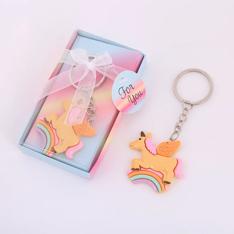 

Rainbow Unicorn Keychain, Creative Wedding Gifts, Wedding Supplies, Valentine's Day Gifts