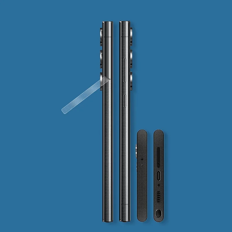 

3M Transparent Matte Side Film Skin for Samsung Galaxy S23 S22 Ultra Border Protector Cover Wrap Frosted Frame Sticker