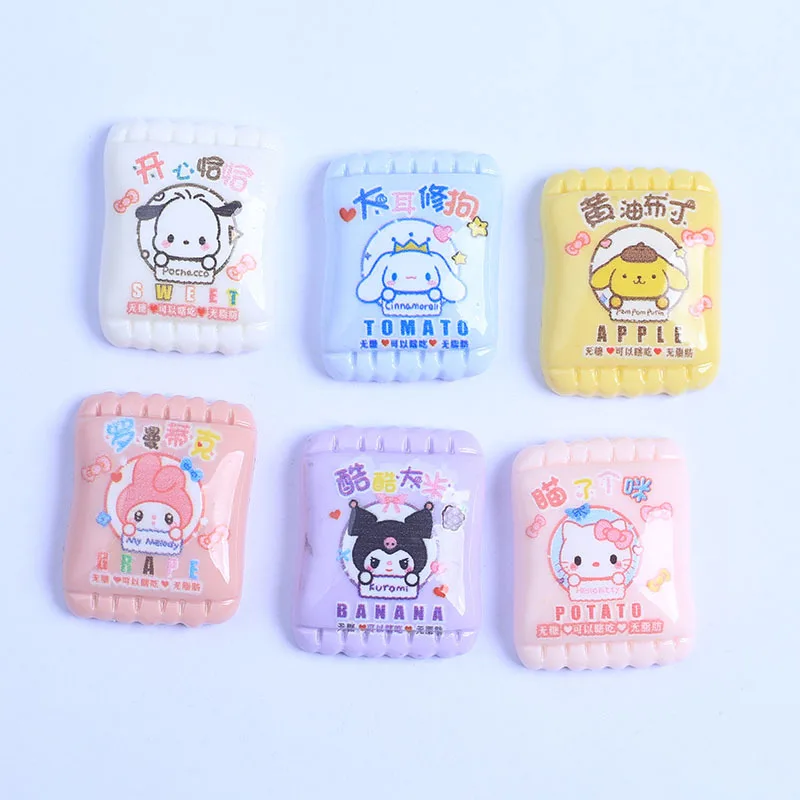 

10Pcs Kawaii Anime Sanrio Cinnamoroll Diy Accessories My Melody Kuromi Cute Cartoon Pochacco Phone Case Patches Toys for Girls