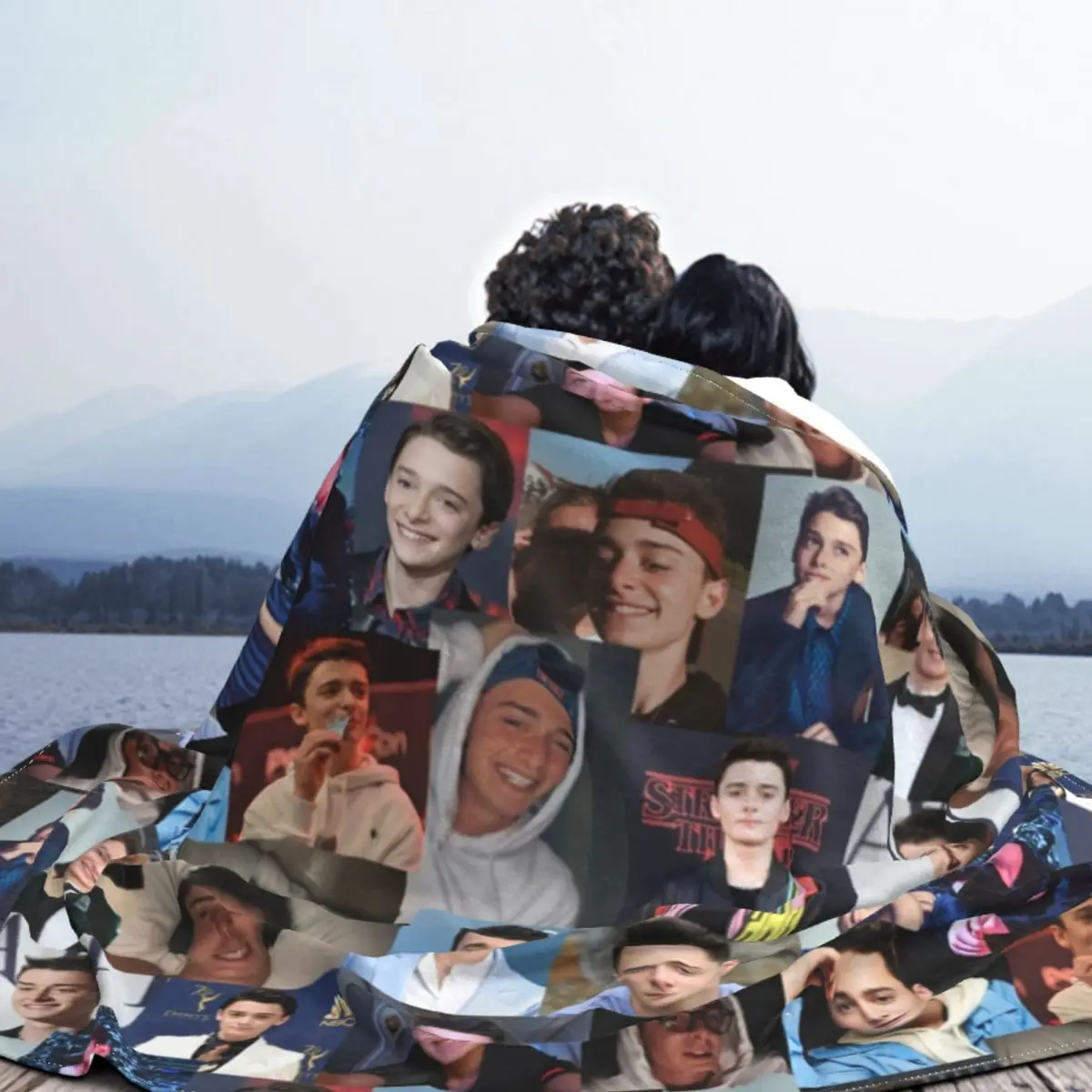 Noah Schnapp �ݶ��� ��� finn wolfhard Plush Funny Soft Throw ���, ħ�� ���� ���� ���