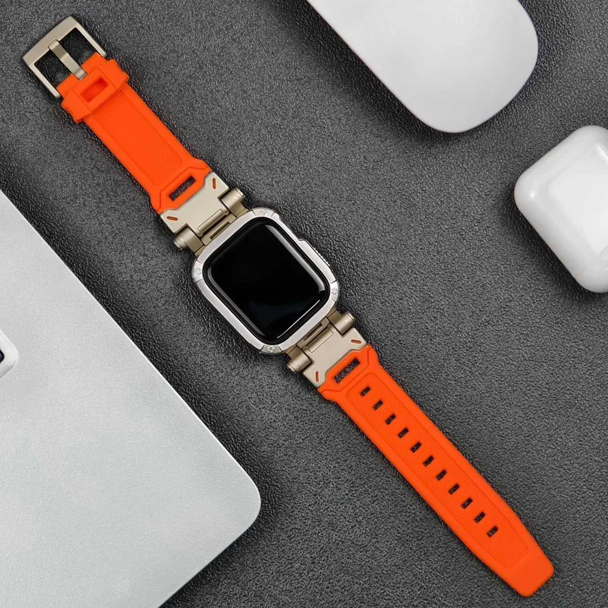 Premium TPU Case & Silicone Strap for Apple Watch - Ultra Protection Series