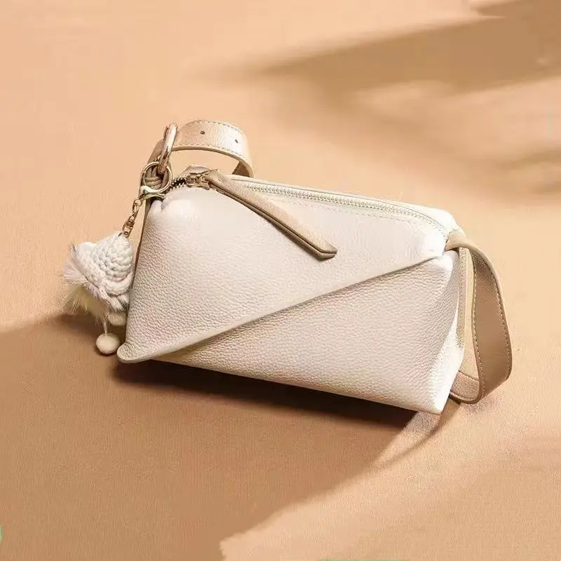 Light Luxury Genuine Leather Premium Women's Crossbody Bag 2023 New Fashion Simple High Quality Headlayer Cowhide Shoulder Bag