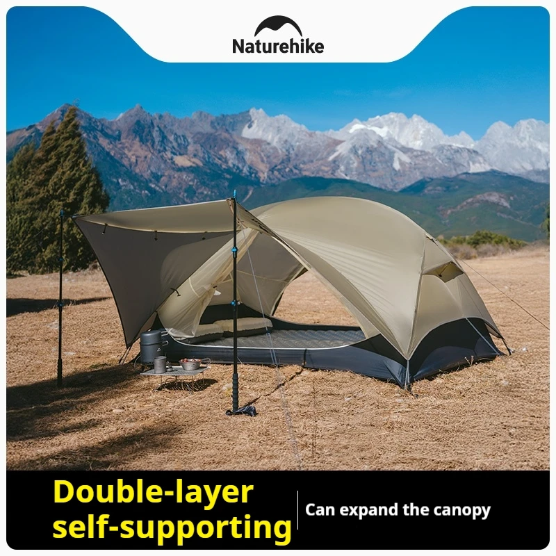 Naturehike Mongar UL Hiking Tent 15D Nylon 3 Season 1-2 People Ultralight Outdoor Double Layer Waterproof Camping Tent