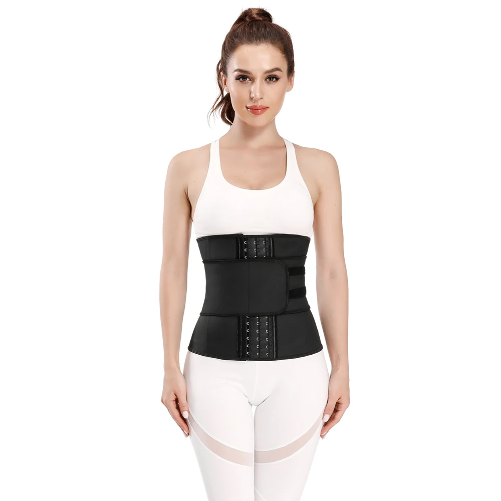 

Latex Waist Trainer Underbust Corset Sticker And Hooks Slimming Belt Girdle Trimmer Shapers