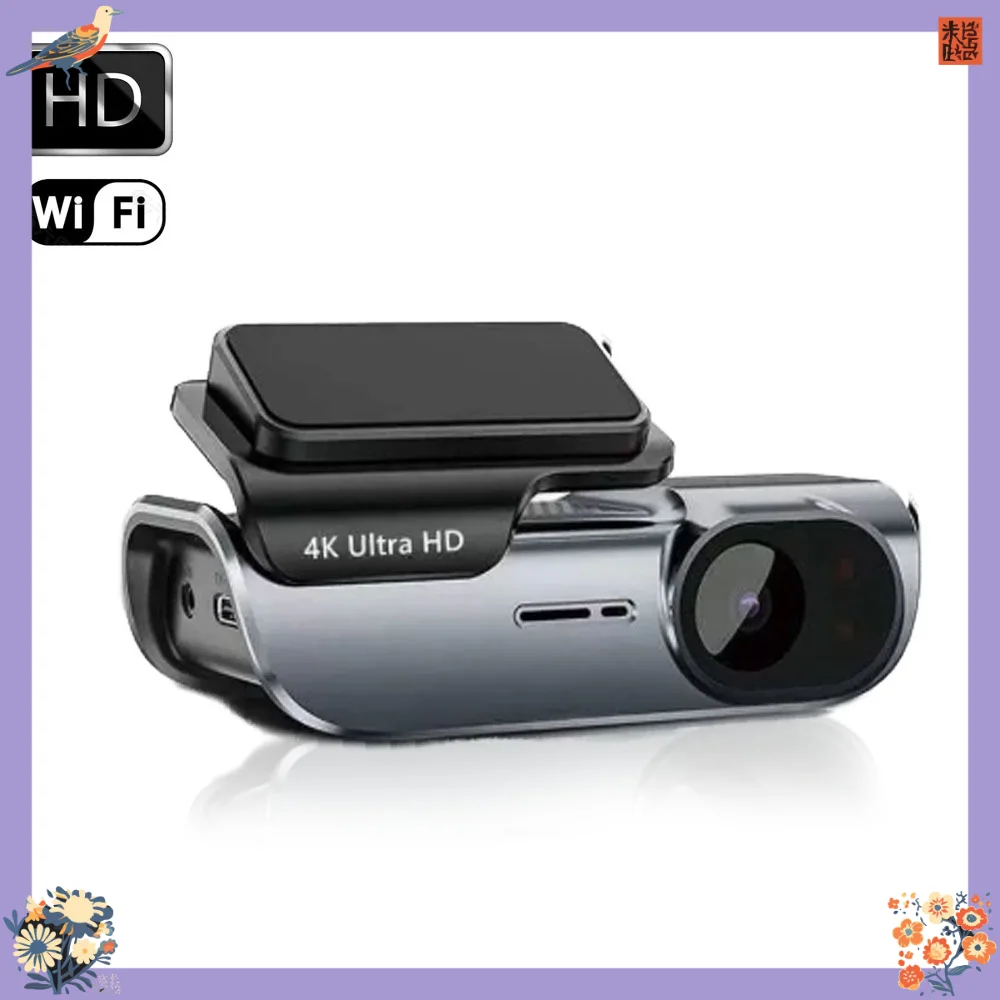 홍통 UHD 4K WIFI 블랙박스 야간 시야 녹화 카메라 차량용 비디오 레코더 자동차 DVR 카메라 자동 지원 G센서 탑재