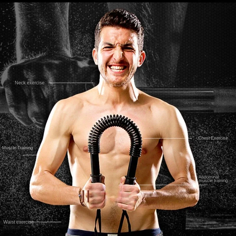 20kg-50kg Hand Holding Spring Arm Exercise Forearm Trainer Arm Stick,Power Twister Heavy Duty Shoulder Chest Exercises Expander