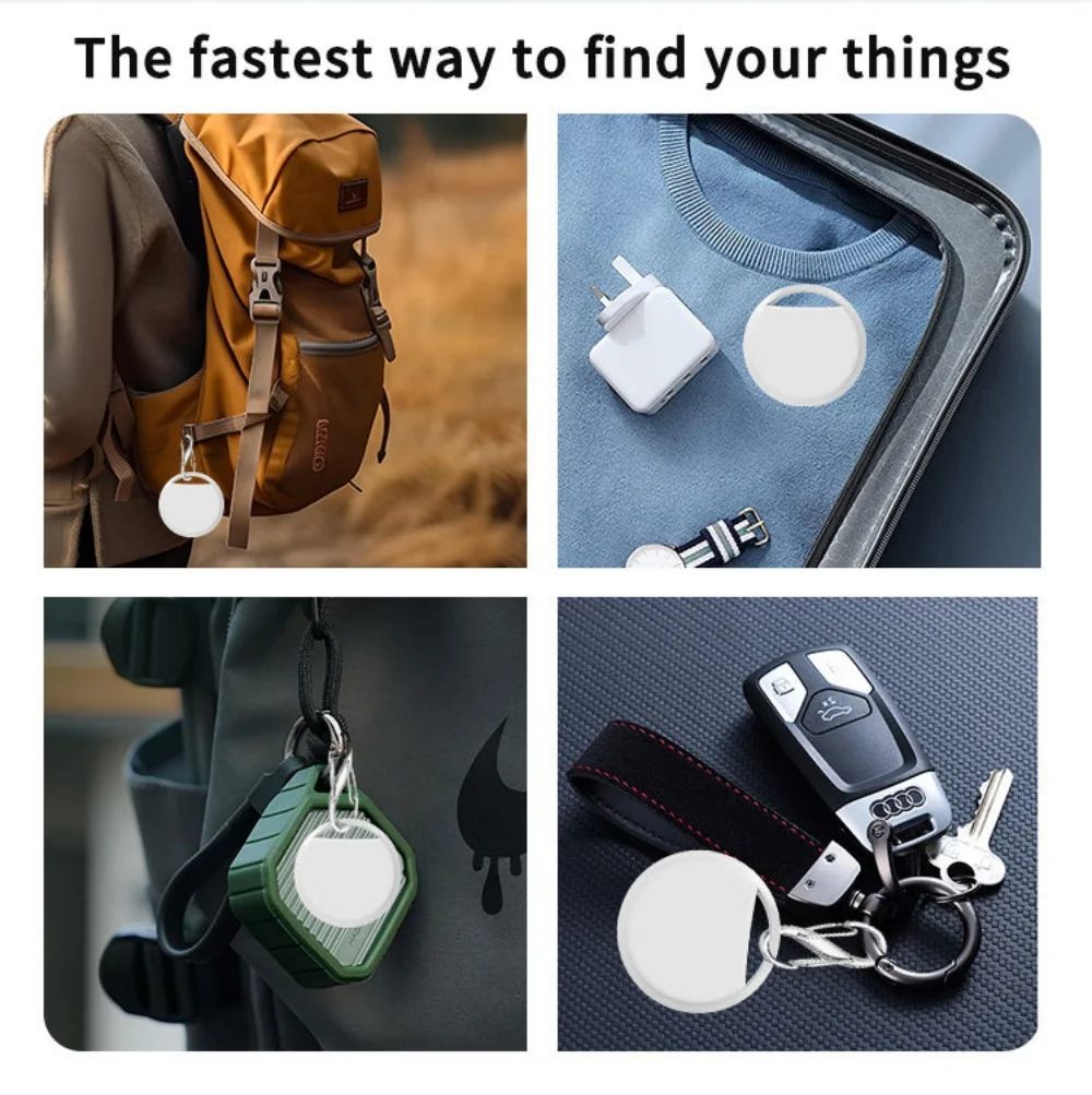 Bluetooth GPS Smart Tracker - Anti-Loss Device for Keys, Luggage, and Wallets | Compatible with Apple Find My