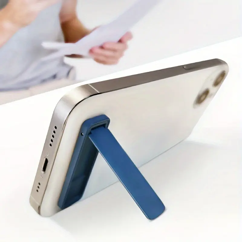 Ultra-thin Mini Holder Metal Folding Mobile Phone Bracket Back Sticker Invisible Portable Cellphone Desktop Support for iPhone - Image 3