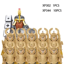 Medieval Elf Soldiers Guard Action Figures Mini Bricks Set - DIY Assemble Building Blocks Toy Collection (XP344)