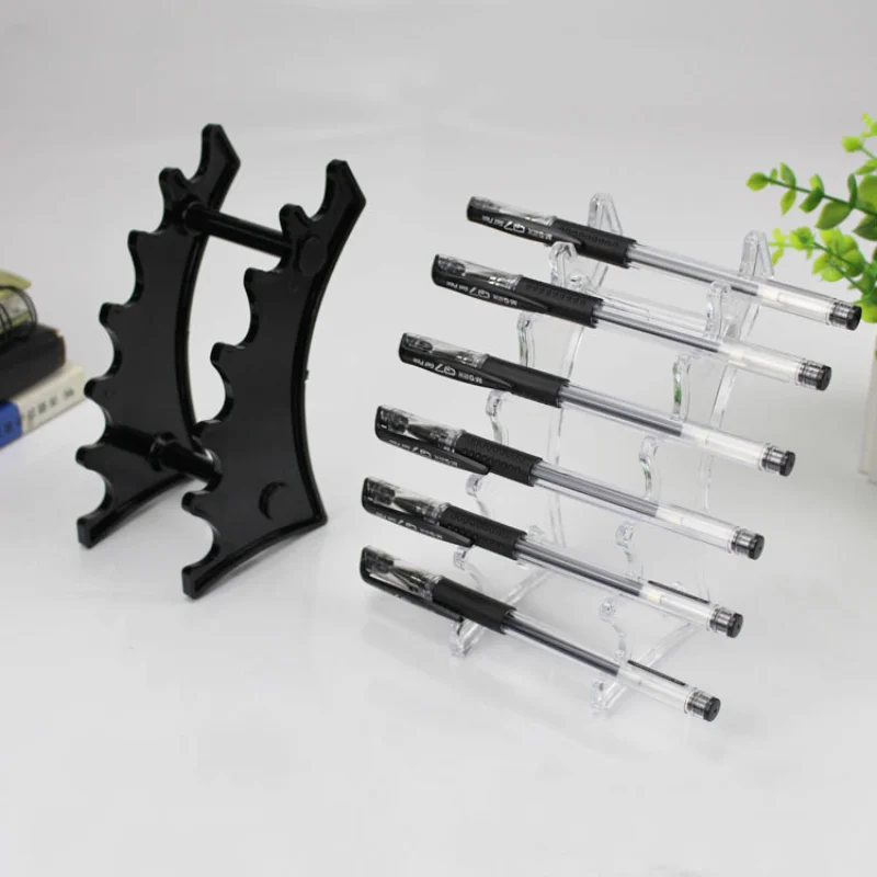 Makeup Brush Eyeshadow Pencil Pen Display Stand 6 Rooms Rack Organizer Holder