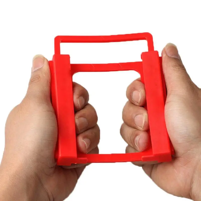 1/2PCS To 3.5 Inch Solid Hard Disk Stand Plastics Red Screw-less Adapter Bracket For ssd hdd SSD&HDD Mounting Adapter Bracket