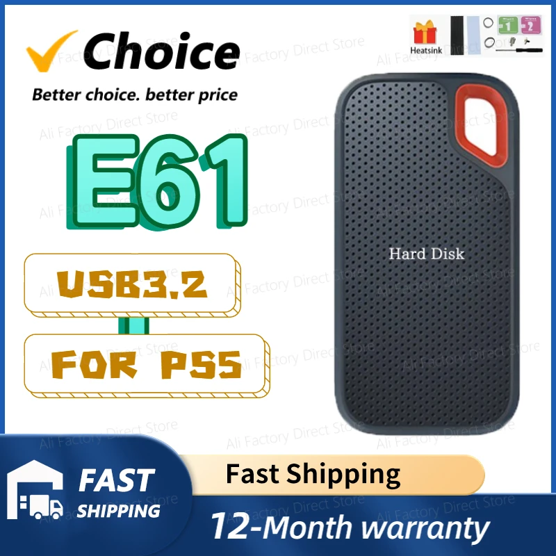 

2024 NEW 256TB Portable E30 E61 E81 SSD USB 3.2 External HD 500GB 1TB 2TB 4TB HDD Hard Drive SSD Solid State 3.1 USB Flash Disk