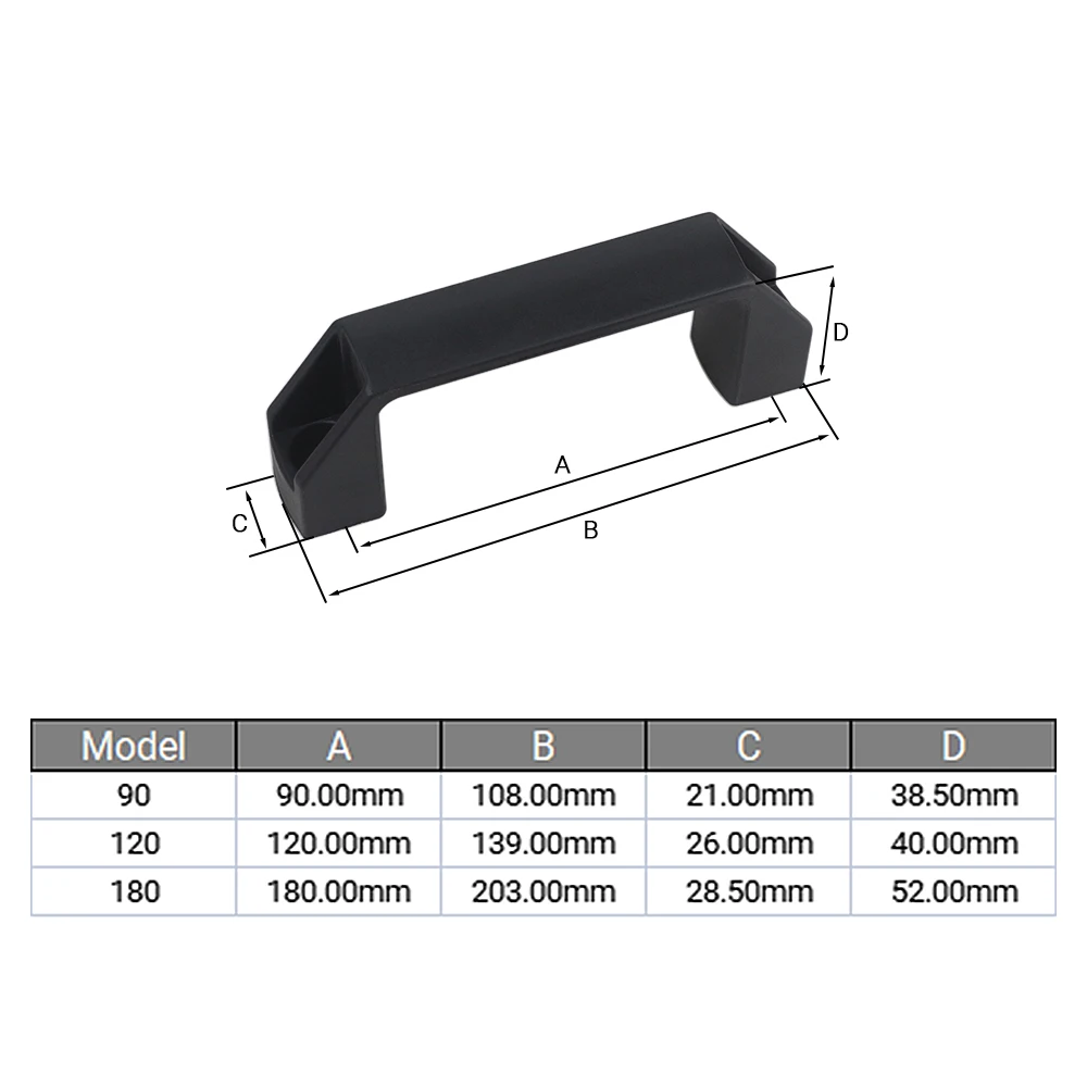 Openbuilds Plastic Nylon V Slot Door Handle 2Pcs for Aluminum Extrusion Profile 3D Printer Parts furniture handles,kitchen door handles