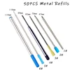 0.7MM Metal Ballpoint Pen Refill 50pc 20pc/lot for School Office Gift Pen Hotel Business G2 424 Pen Refill Writing Length 700m 1