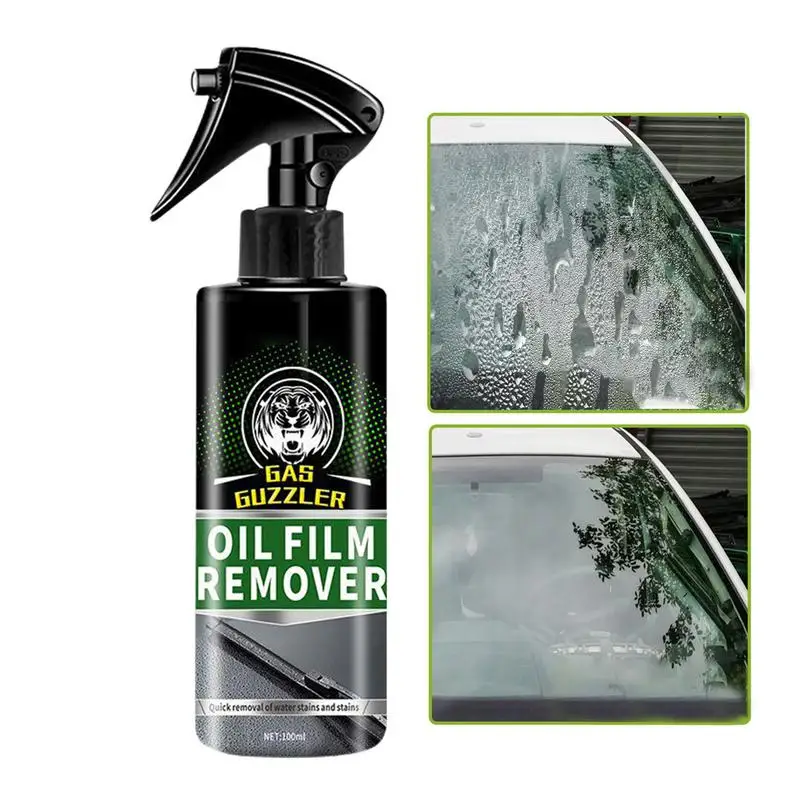 

Car Glass Oil Film Cleaner 100ml Oil Greasy Film Remover Liquid Fast-Acting Household Cleaning Spray For Glass Doors Cosmetic