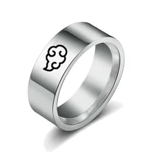 

1pc Japanese Style Animation Cosplay Ring Stainless Steel Cloud Rings Women Men Fashion Ring