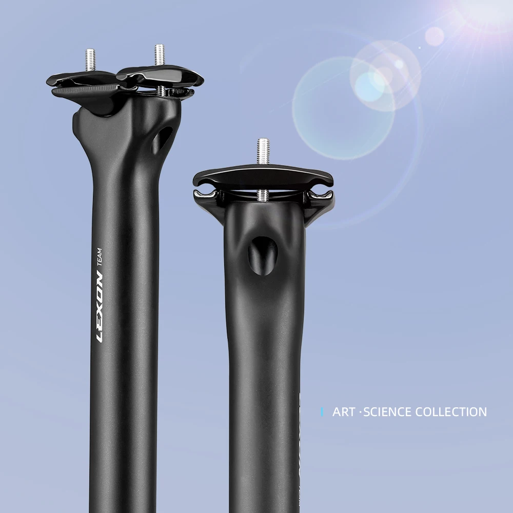 Canote de selim Lexon Carbon 27,2/31,6 mm MTB 0 mm Offset Road 400 mm Tubo de selim Mountain Bike Peças de assento Canote de selim Acessórios para ciclismo