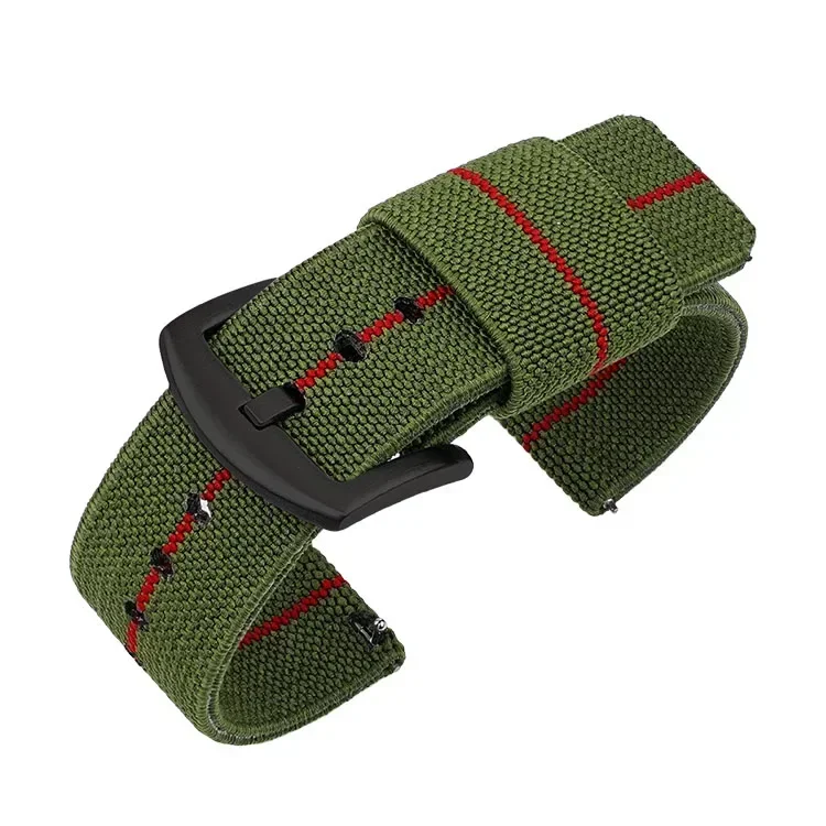 Durable Nylon Quick Release Watch Band - Military Style Elastic Strap