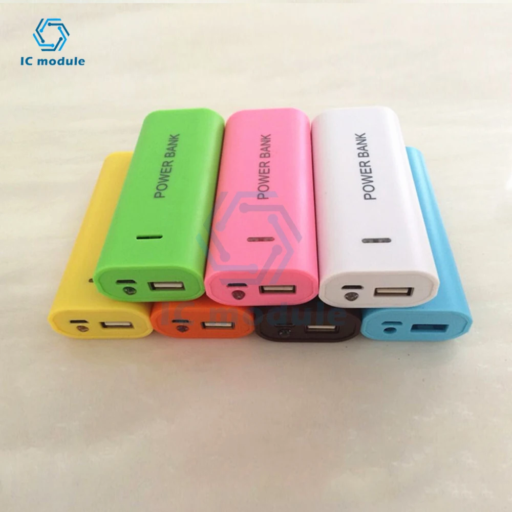 Power Bank Case 2-Cell 18650 Battery Box Per Smart Phone Charge 5V 1A Per Batteria 18650 Con Indicatore Luminoso
