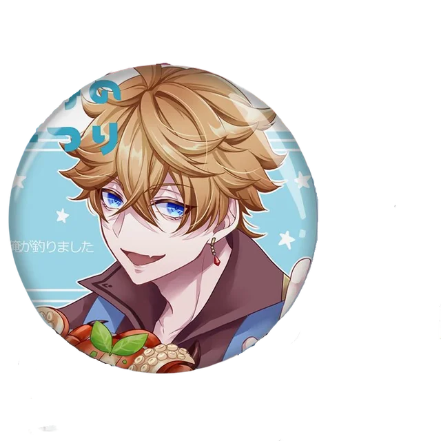 58mm Game Genshin Impact Brooch Pins Anime Badge Cosplay Yae Miko Xiao Zhongli Accessories For Clothes Backpack Decoration Gift Tartaglia