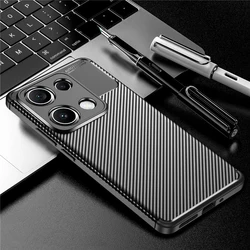 Soft Silicone Durable Bumper Protective Phone Case and Cover for Redmi Note 14s (Black)